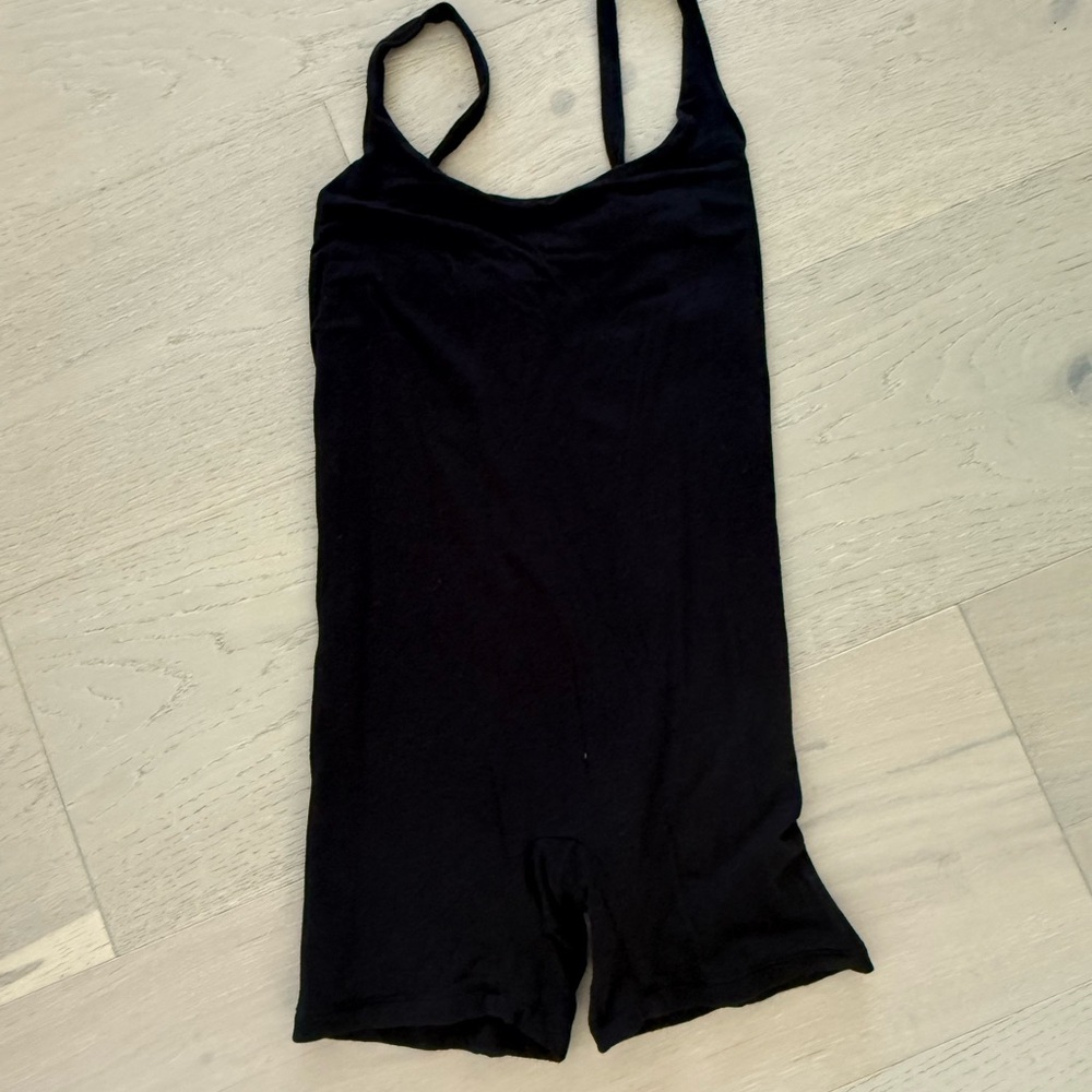 Skatie Black Jumpsuit with Spaghetti Straps